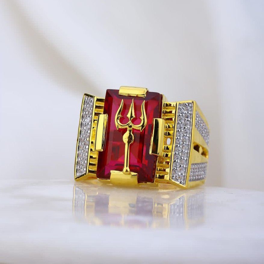 Buy quality 22K Gold Trishul Design Bracelet For Men in Patan