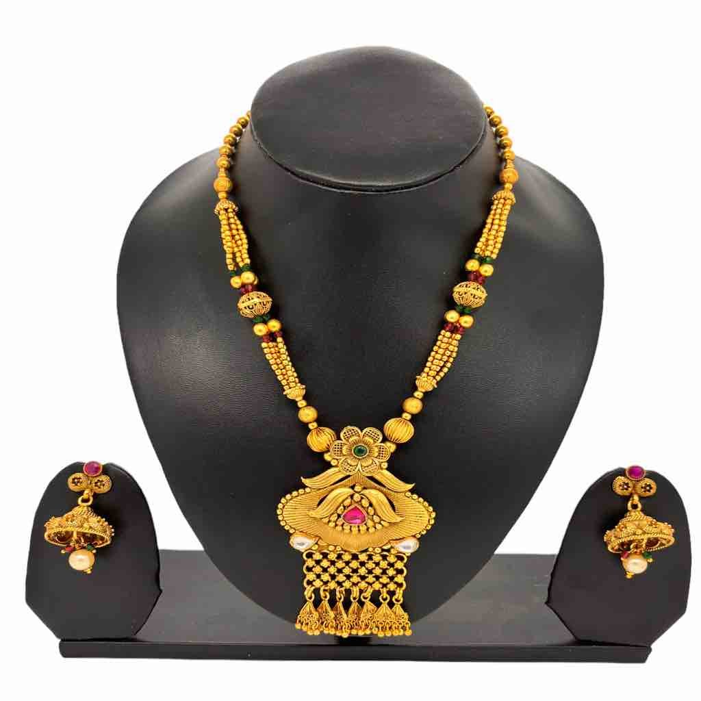 Gold Long Necklace Rani Haar at Best Price in Mumbai | R. M. Gold-hanic.com.vn