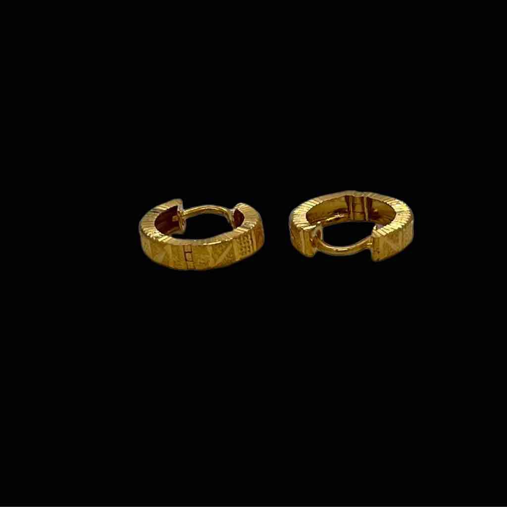 Buy 22Kt Classic V Shaped Gold Hoop Bali Earrings For Kids 78VX5036 Online  from Vaibhav Jewellers