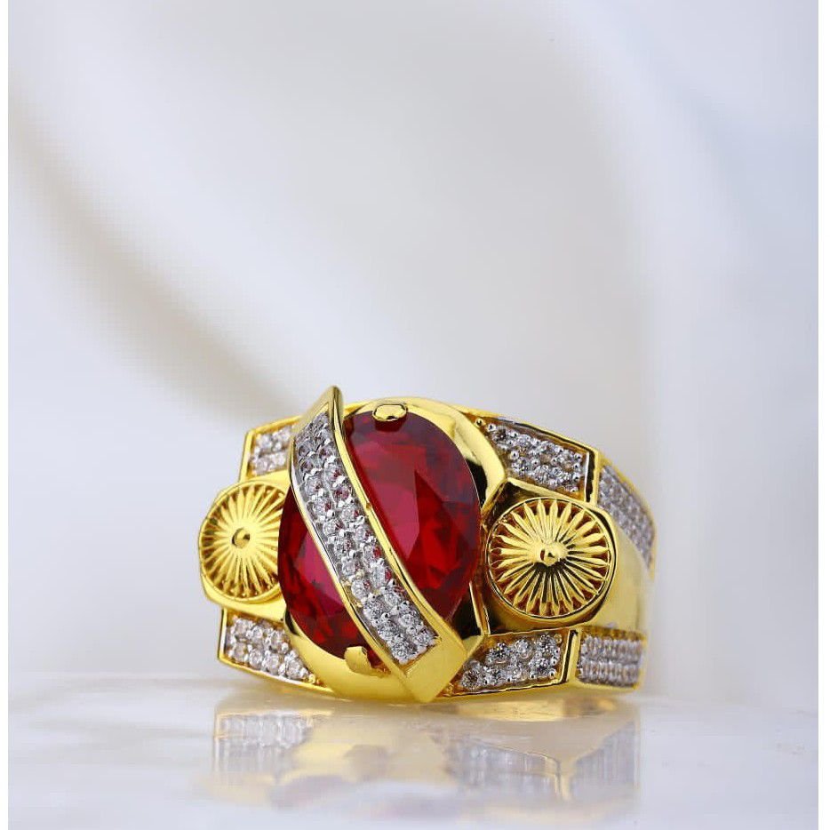 Dollar Design Gold Fancy Gents Ring With Chilai Work 22k  purity,Weight-8.400gm Approx (genuine size) – Asdelo