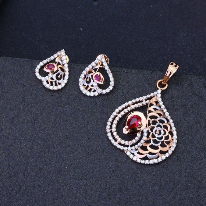 18K Rose Gold Alexandrite and Diamond Earrings - Josephs Jewelers